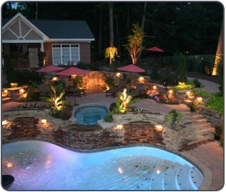 Lighting Around Swimming Pool Lighting Around Swimming Pool